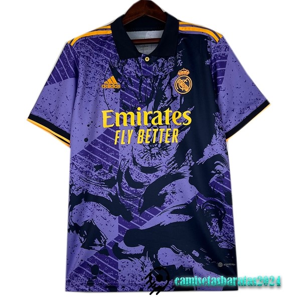 Replicas Tailandia Especial Camiseta Real Madrid 2023 2024 Purpura Marino