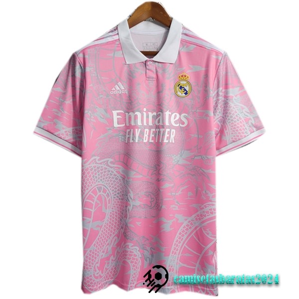 Replicas Tailandia Especial Camiseta Real Madrid 2023 2024 Rosa I Blanco