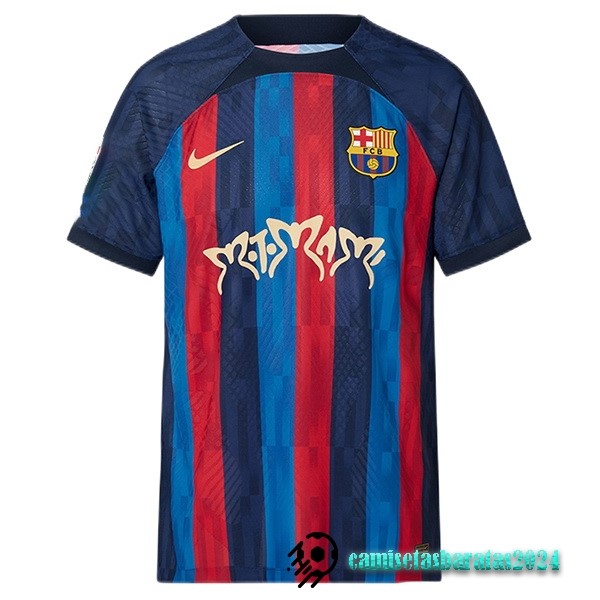 Replicas Tailandia Especial Jugadores Camiseta Barcelona 2023 2024 Azul Rojo