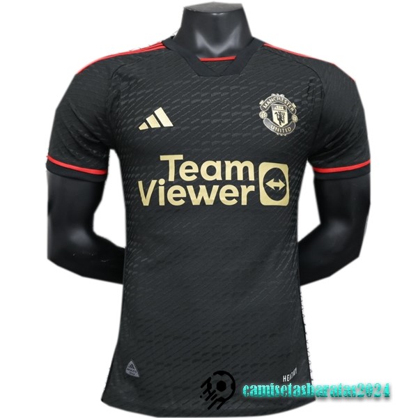 Replicas Tailandia Especial Jugadores Camiseta Manchester United 2023 2024 I Negro