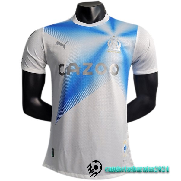 Replicas Tailandia Especial Jugadores Camiseta Marsella 2023 2024 Blanco Azul