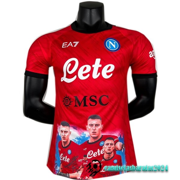 Replicas Tailandia Especial Jugadores Camiseta Napoli 2023 2024 Rojo