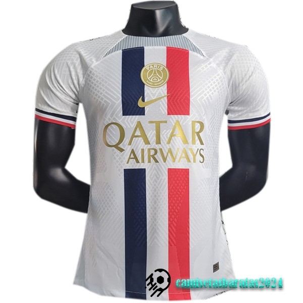 Replicas Tailandia Especial Jugadores Camiseta Paris Saint Germain 2023 2024 Blanco I Rojo