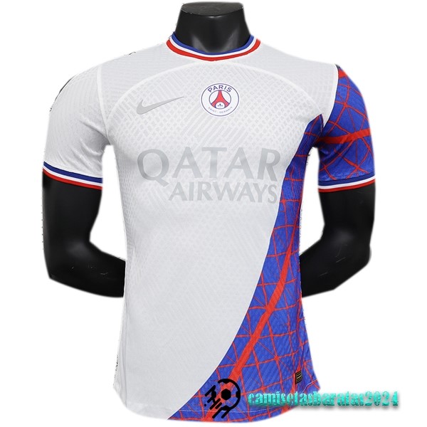 Replicas Tailandia Especial Jugadores Camiseta Paris Saint Germain 2023 2024 Blanco Purpura