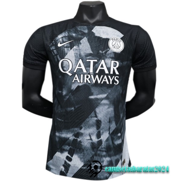 Replicas Tailandia Especial Jugadores Camiseta Paris Saint Germain 2023 2024 Gris Negro