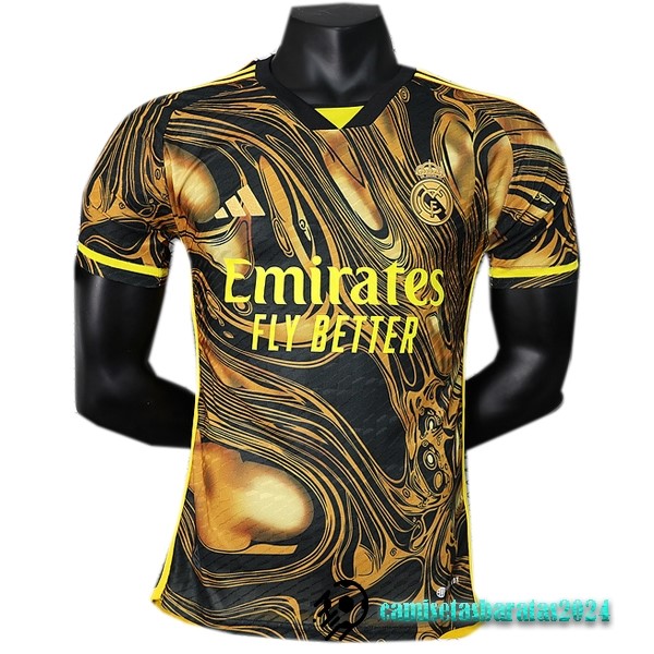 Replicas Tailandia Especial Jugadores Camiseta Real Madrid 2023 2024 Amarillo