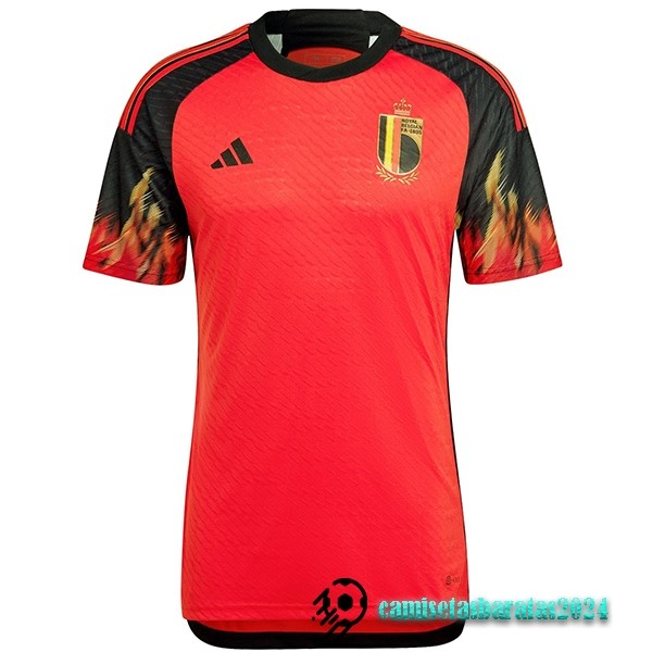 Replicas Tailandia Jugadores Casa Camiseta Bélgica 2022 Rojo