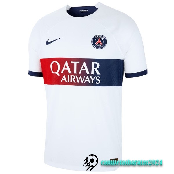 Replicas Tailandia Jugadores Segunda Camiseta Paris Saint Germain 2023 2024 Blanco