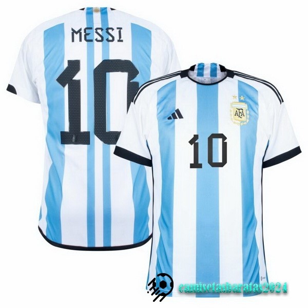 Replicas Tailandia NO.10 Messi Casa Camiseta Argentina 2022 Azul