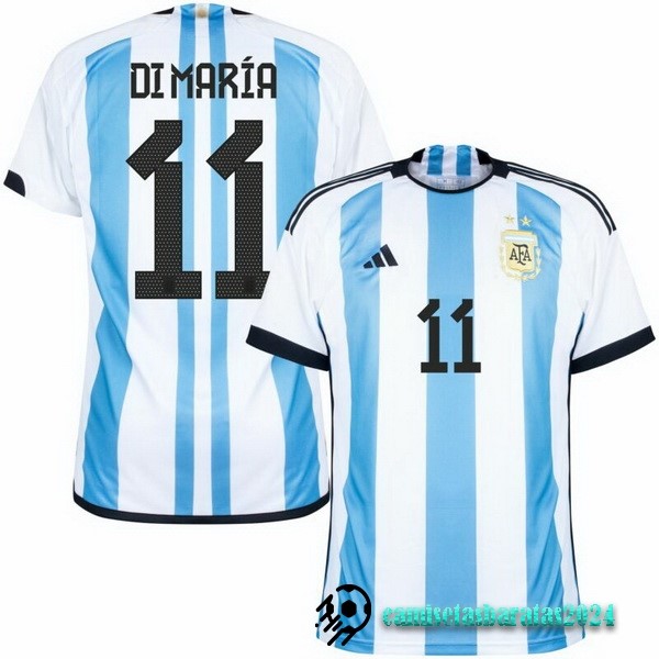 Replicas Tailandia NO.11 Di María Casa Camiseta Argentina 2022 Azul