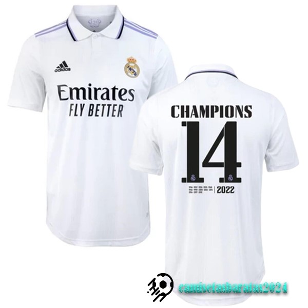 Replicas Tailandia NO.14 Champions Casa Jugadores Camiseta Real Madrid 2022 2023 Blanco