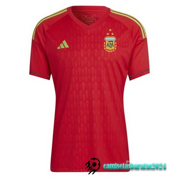 Replicas Tailandia Portero Camiseta Argentina 2022 Rojo