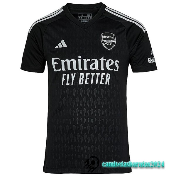 Replicas Tailandia Portero Camiseta Arsenal 2023 2024 Negro