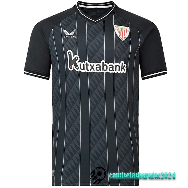 Replicas Tailandia Portero Camiseta Athletic Bilbao 2023 2024 Negro