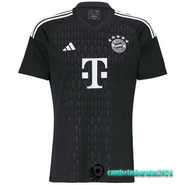 Replicas Tailandia Portero Camiseta Bayern Múnich 2023 2024 Negro