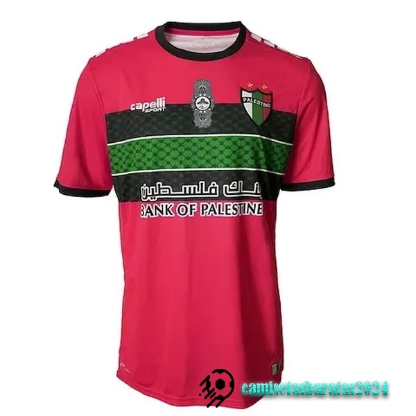 Replicas Tailandia Portero Camiseta CD Palestino 2022 2023 Rojo