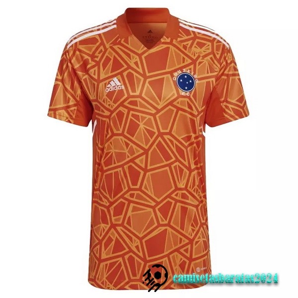 Replicas Tailandia Portero Camiseta Cruzeiro EC 2022 2023 Naranja