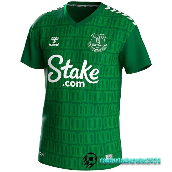 Replicas Tailandia Portero Camiseta Everton 2023 2024 Verde