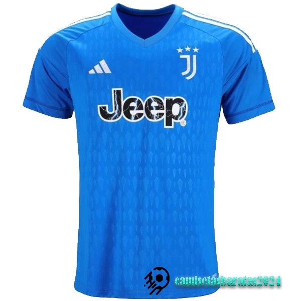 Replicas Tailandia Portero Camiseta Juventus 2023 2024 Azul