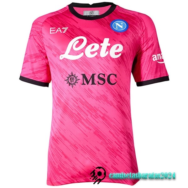 Replicas Tailandia Portero Camiseta Napoli 2022 2023 Rosa