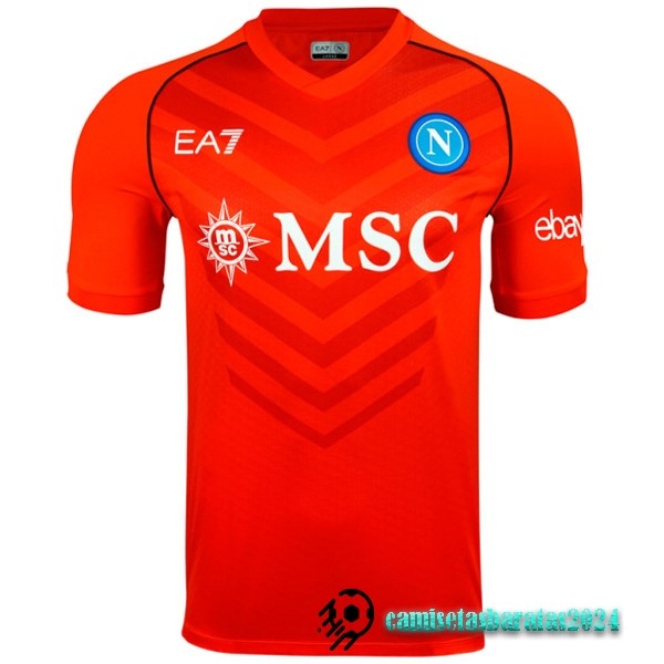 Replicas Tailandia Portero Camiseta Napoli 2023 2024 Naranja