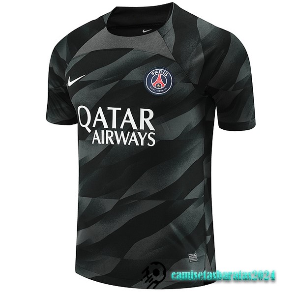 Replicas Tailandia Portero Camiseta Paris Saint Germain 2023 2024 Negro