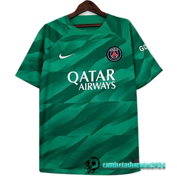 Replicas Tailandia Portero Camiseta Paris Saint Germain 2023 2024 Verde