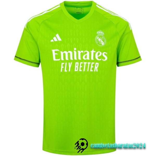 Replicas Tailandia Portero Camiseta Real Madrid 2023 2024 Verde