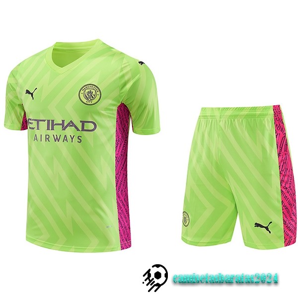 Replicas Tailandia Portero Conjunto De Hombre Manchester City 2023 2024 Amarillo