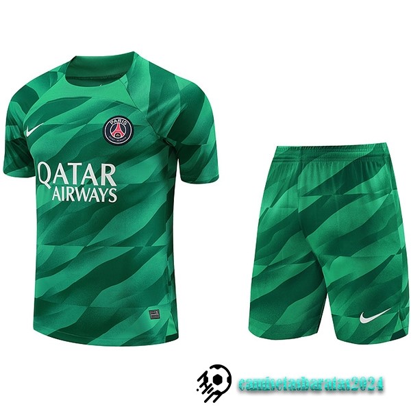 Replicas Tailandia Portero Conjunto De Hombre Paris Saint Germain 2023 2024 Verde