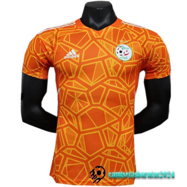 Replicas Tailandia Portero Jugadores Camiseta Argelia 2023 Naranja