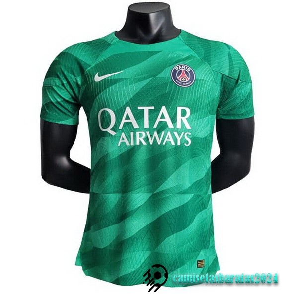 Replicas Tailandia Portero Jugadores Camiseta Paris Saint Germain 2023 2024 Verde