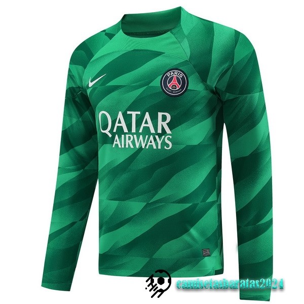 Replicas Tailandia Portero Manga Larga Paris Saint Germain 2023 2024 Verde