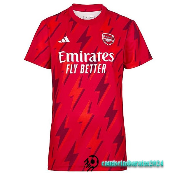 Replicas Tailandia Previo al partido Camiseta Arsenal 2023 2024 Rojo