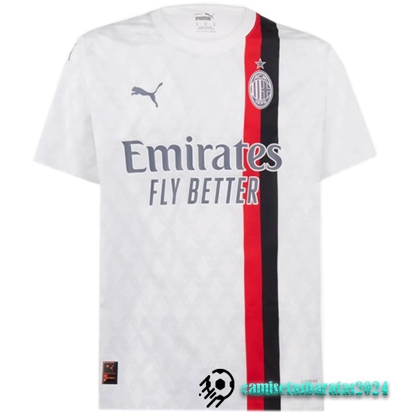 Replicas Tailandia Segunda Camiseta AC Milan 2023 2024 Blanco