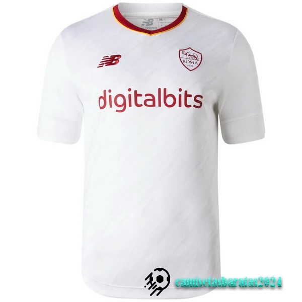 Replicas Tailandia Segunda Camiseta As Roma 2022 2023 Blanco