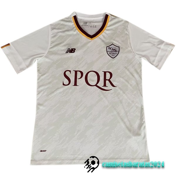 Replicas Tailandia Segunda Camiseta As Roma 2022 2023 I Blanco