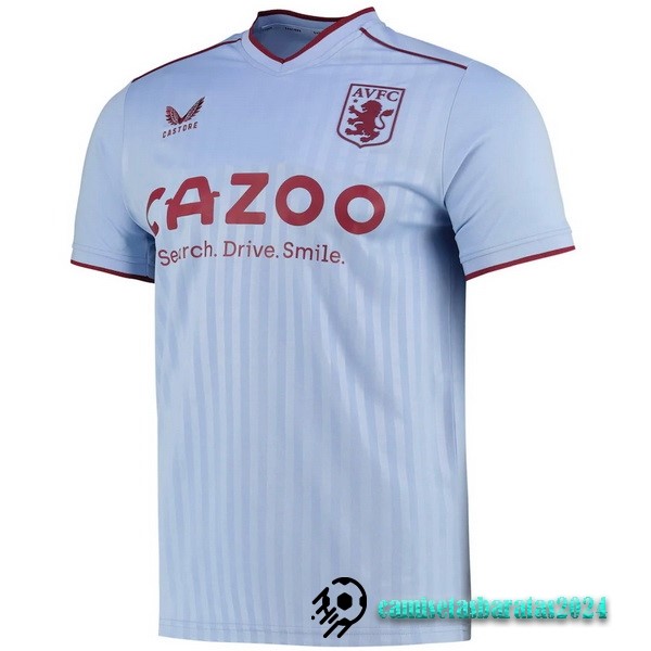 Replicas Tailandia Segunda Camiseta Aston Villa 2022 2023 Azul