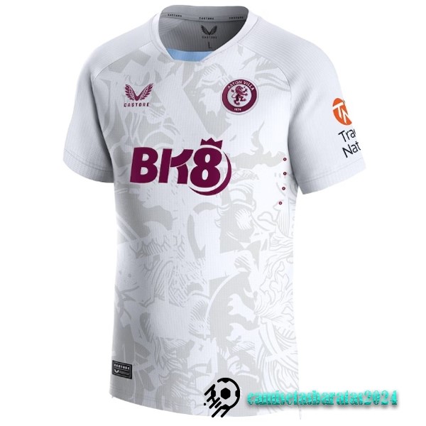 Replicas Tailandia Segunda Camiseta Aston Villa 2023 2024 Blanco