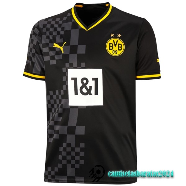 Replicas Tailandia Segunda Camiseta Borussia Dortmund 2022 2023 Negro