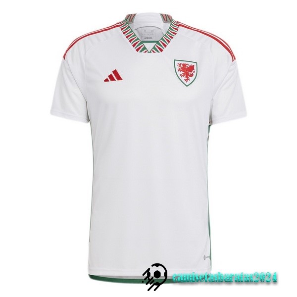 Replicas Tailandia Segunda Camiseta Gales 2022 Blanco