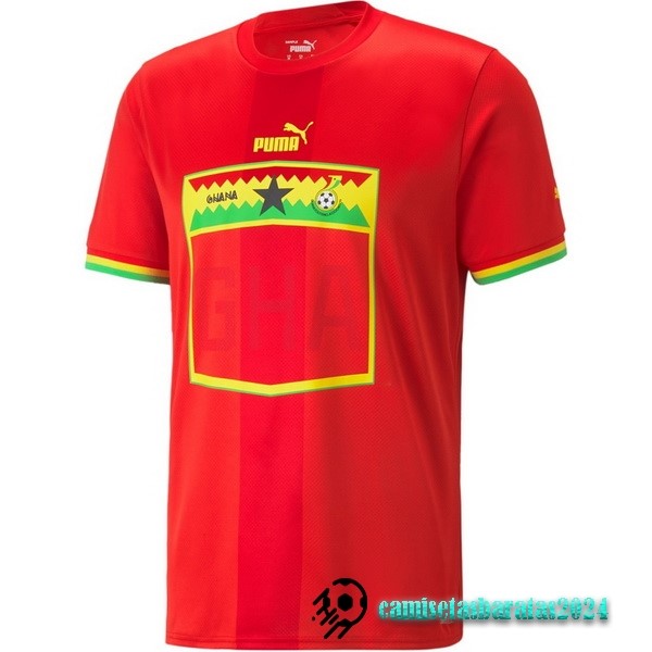 Replicas Tailandia Segunda Camiseta Ghana 2022 Rojo