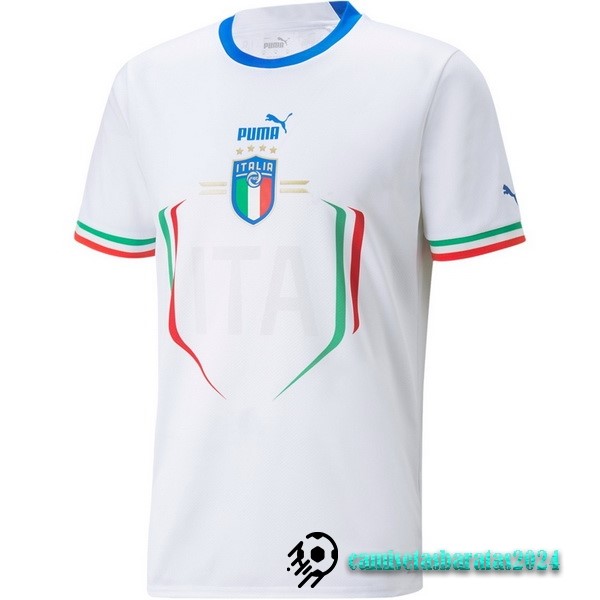 Replicas Tailandia Segunda Camiseta Italia 2022 Blanco