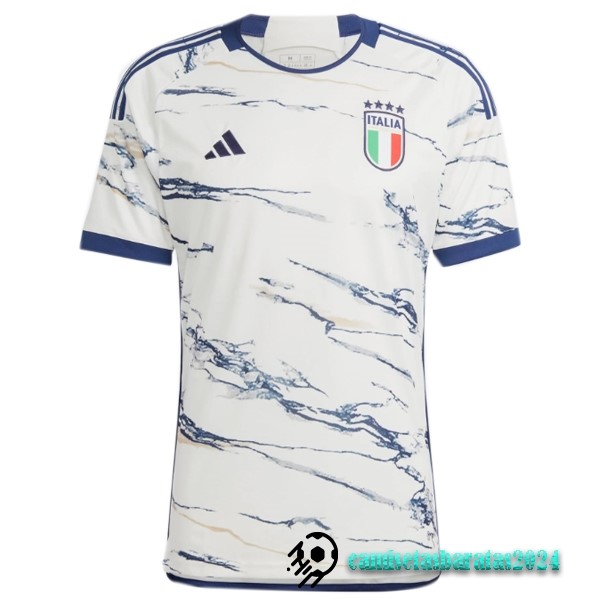 Replicas Tailandia Segunda Camiseta Italia 2023 Blanco