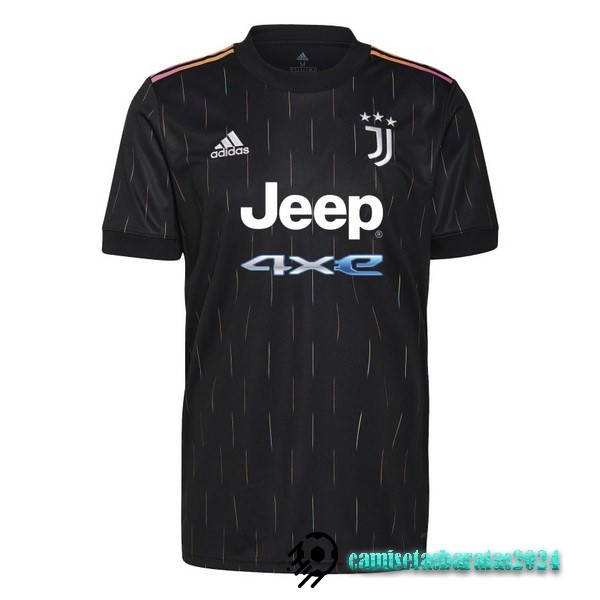 Replicas Tailandia Segunda Camiseta Juventus 2021 2022 Negro