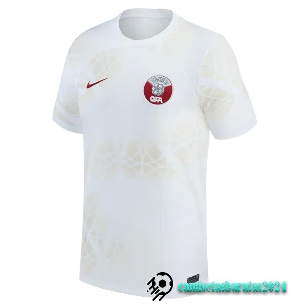 Replicas Tailandia Segunda Camiseta Katar 2022 Blanco