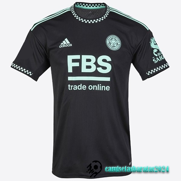 Replicas Tailandia Segunda Camiseta Leicester City 2022 2023 Negro