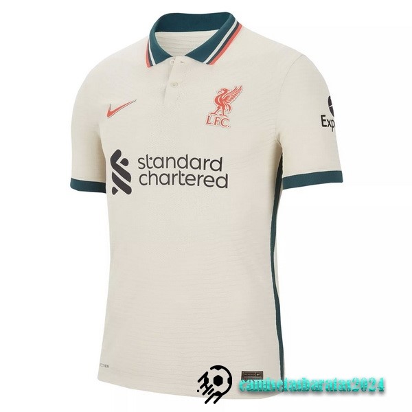 Replicas Tailandia Segunda Camiseta Liverpool 2021 2022 Amarillo