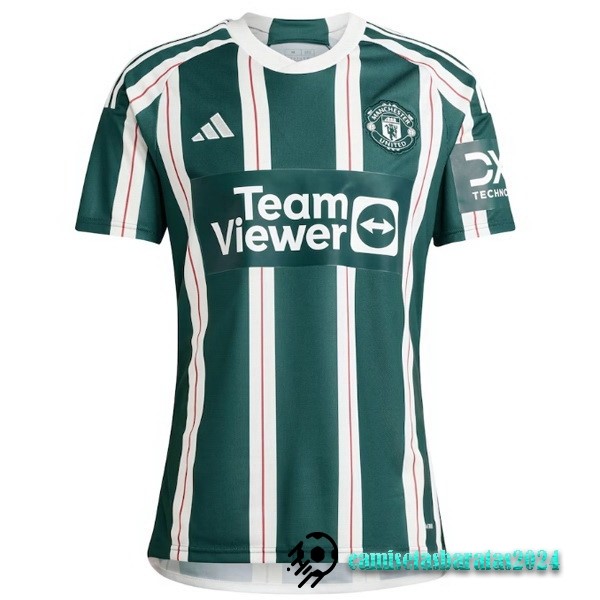 Replicas Tailandia Segunda Camiseta Manchester United 2023 2024 Verde