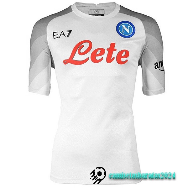 Replicas Tailandia Segunda Camiseta Napoli 2022 2023 Blanco Gris